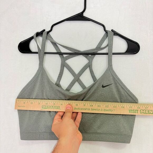 Nike Dri-Fit Grey Cagged Back Sports Bra Women's Size XL - Picture 4 of 10